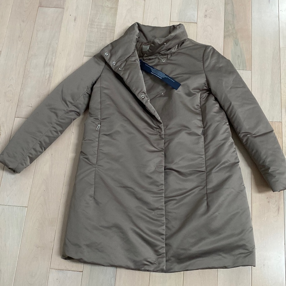 Add Down taupe coat